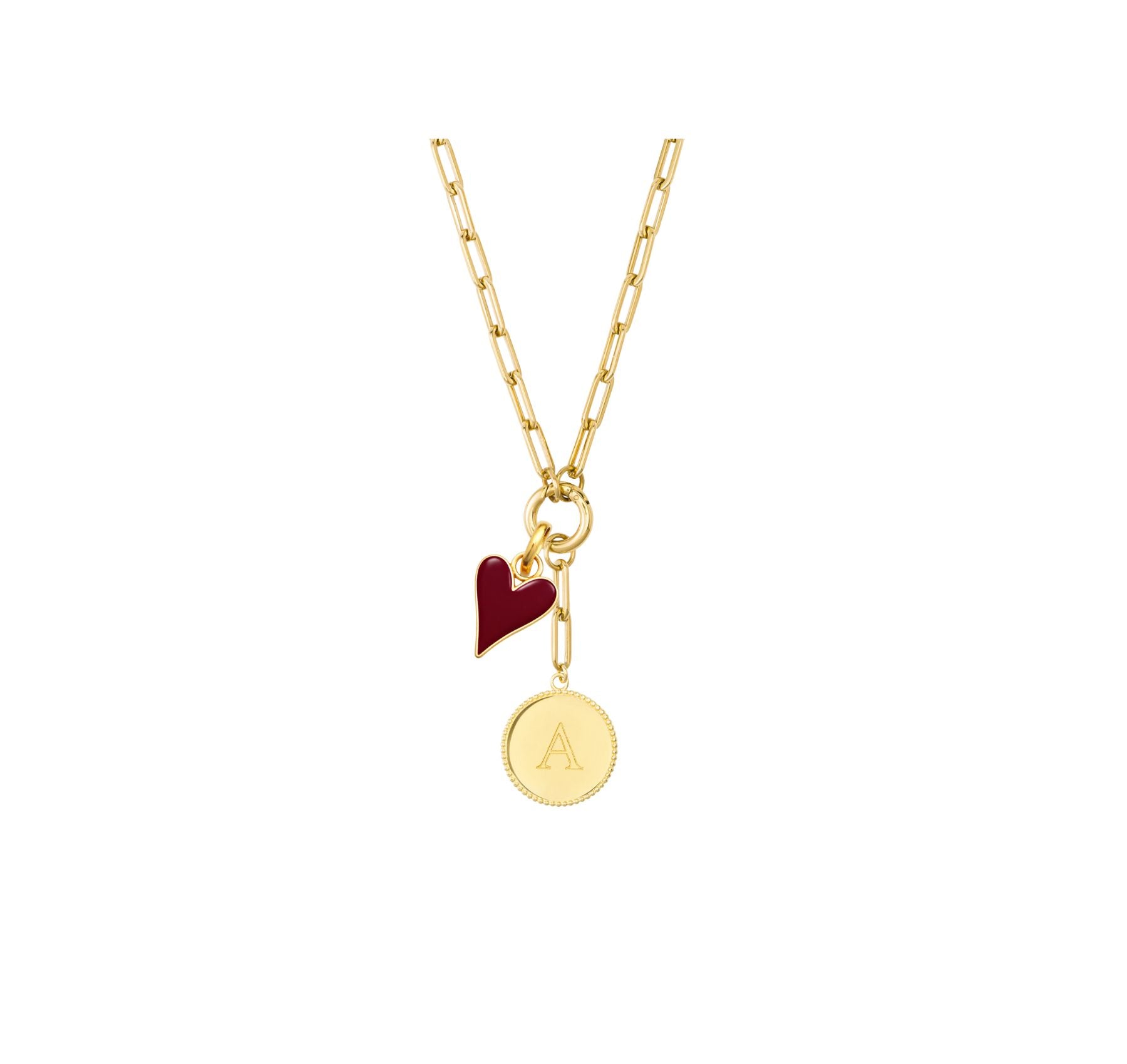 The Valentine Set (The IT Pendant Necklace x Leontine - Goud)