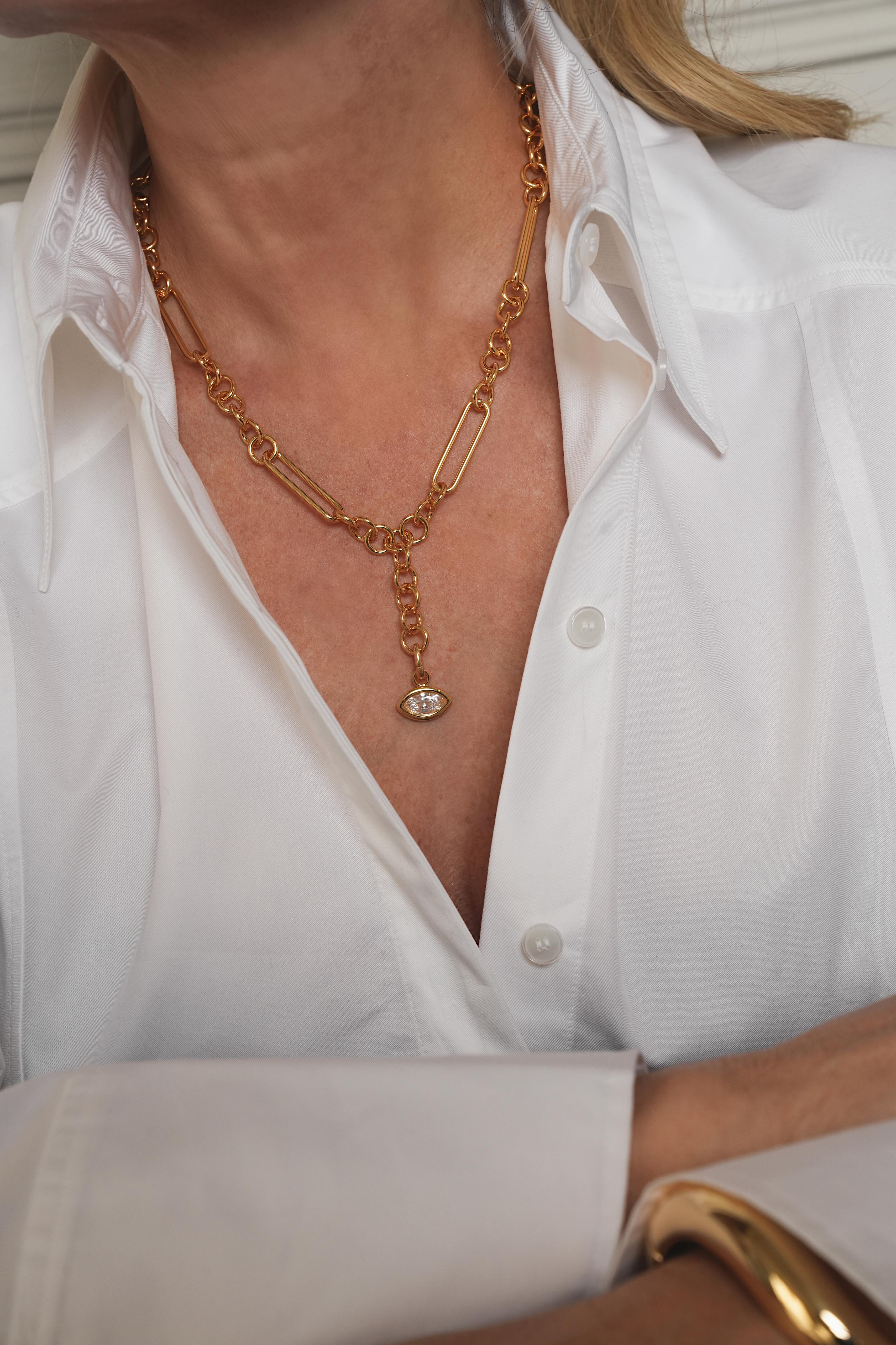 The Marquise Charm - Zilver