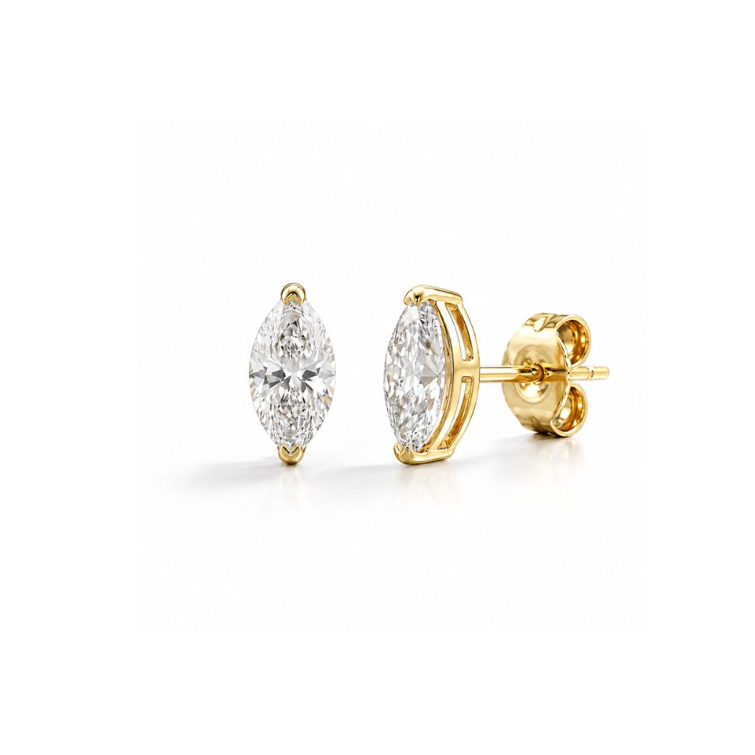 Orecchini a lobo Marquise | Oro