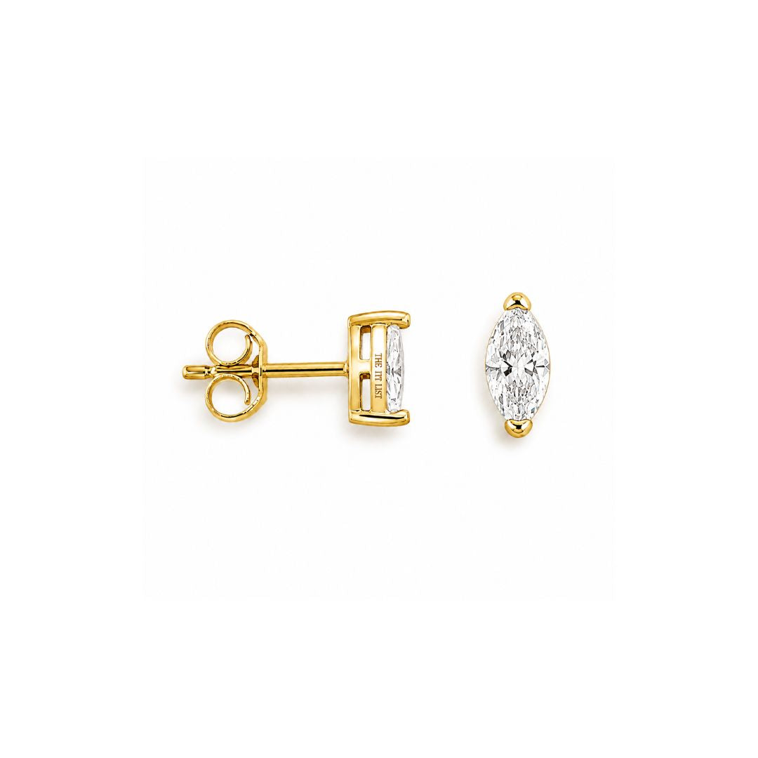 Marquise Studs | Gold