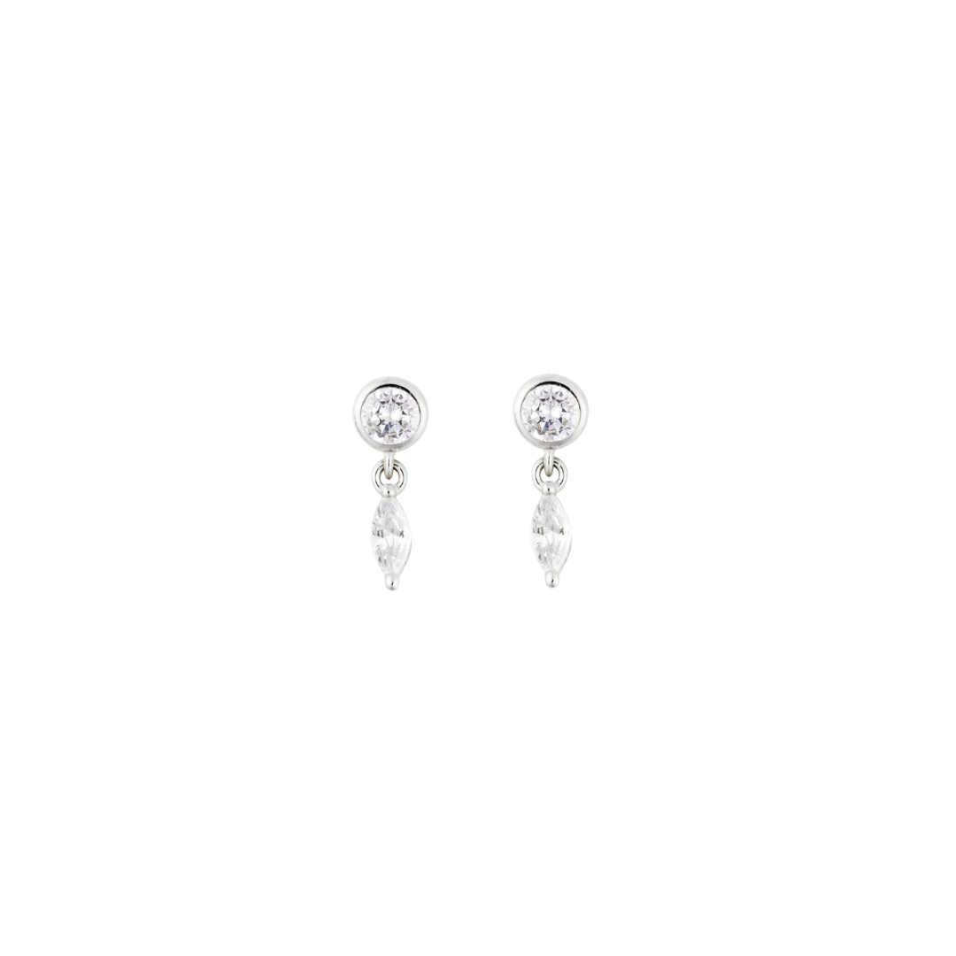 Pendientes Luna Glow Baby | Plata