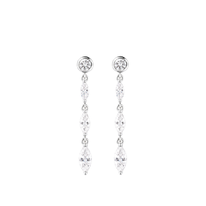 Orecchini Luna Glow Triple | Argento