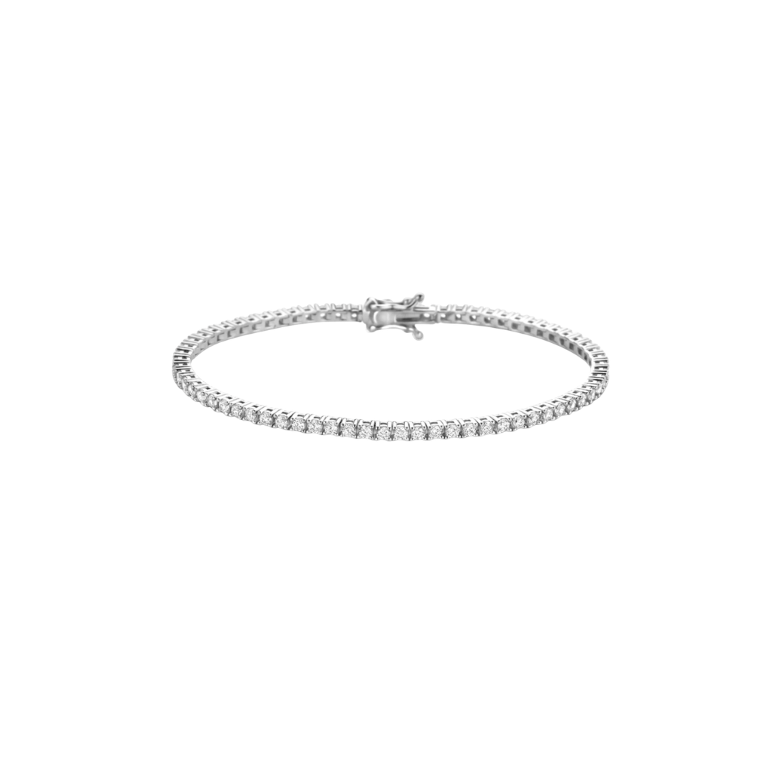 Bracciale tennis 2 mm | Argento