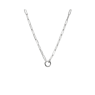 Chapter Circle Necklace | Silver
