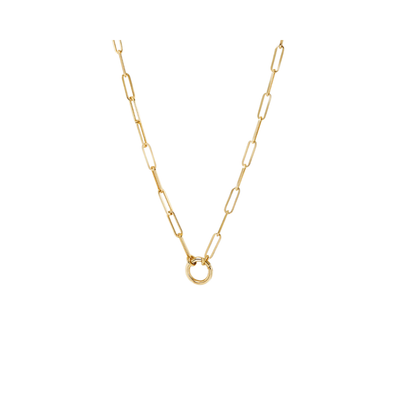 Chapter Circle Necklace | Gold