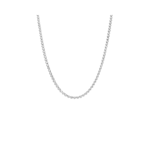 Bezel Mini Tennis Necklace | Silver