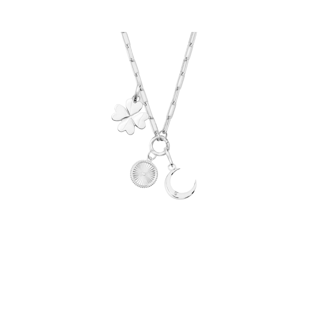 Ensemble collier et pendentif chapitre informatique | Argent