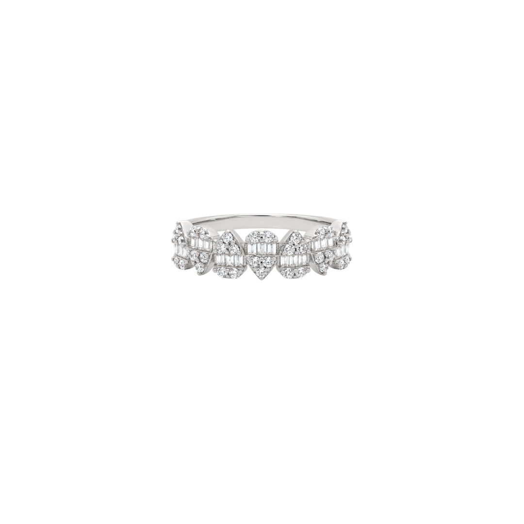 Playful Pear Ring | Silver