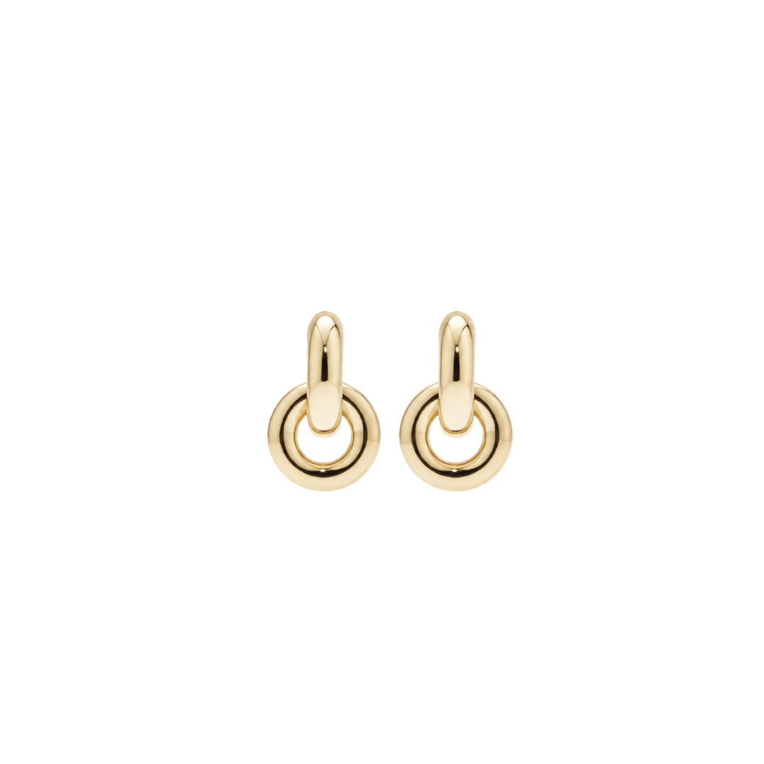Aros de doble donut | Dorado