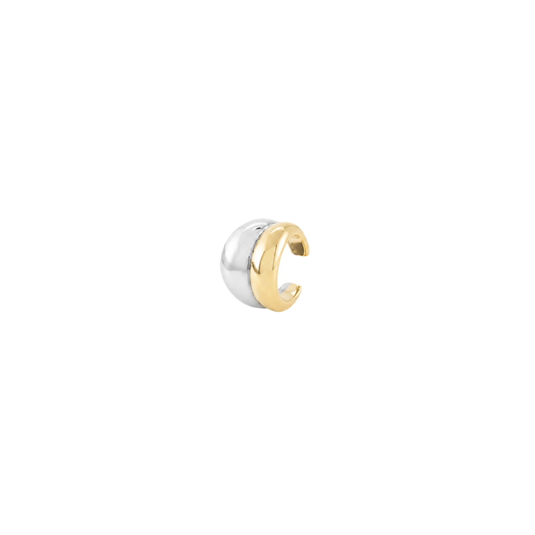Boucle d'oreille audacieuse | Or/Argent