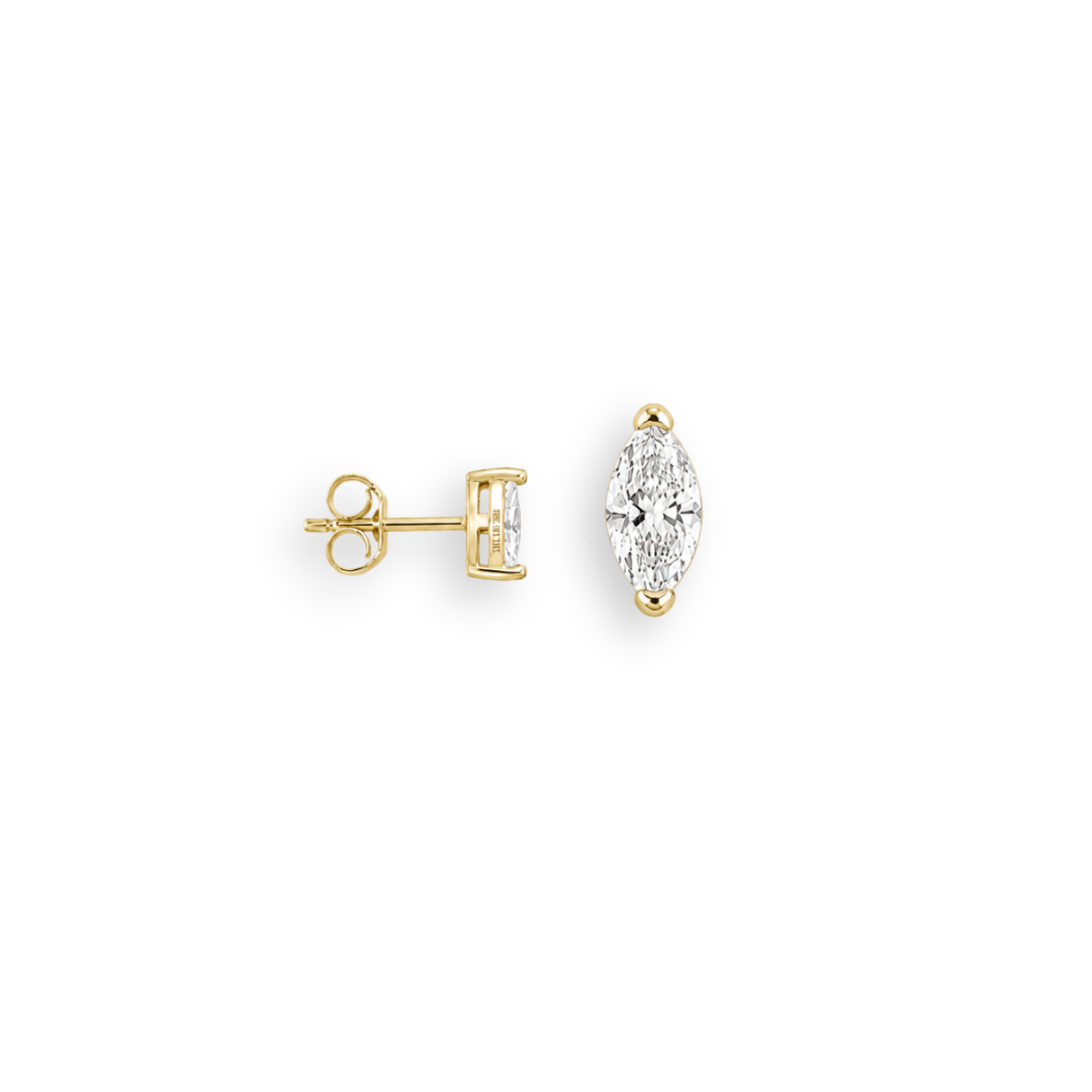 Boucles d'oreilles marquise | Or