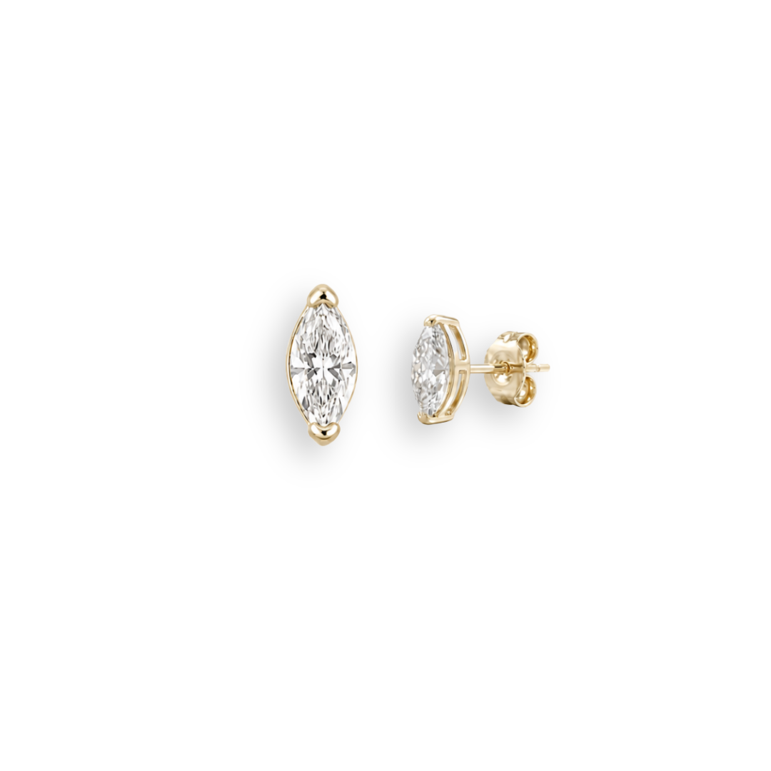Pendientes de marquesa | Oro