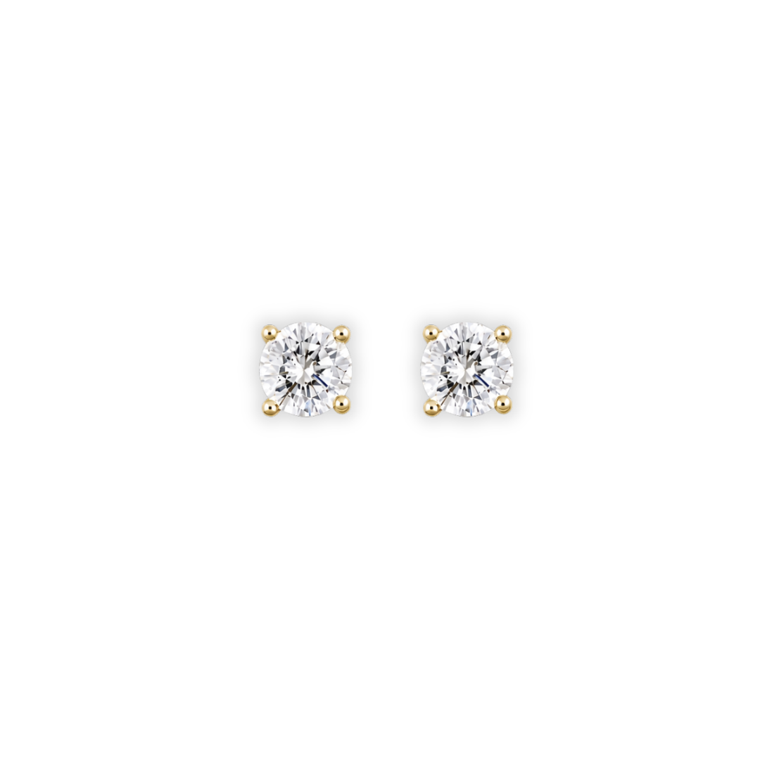 Pendientes de diamantes delicados | Oro