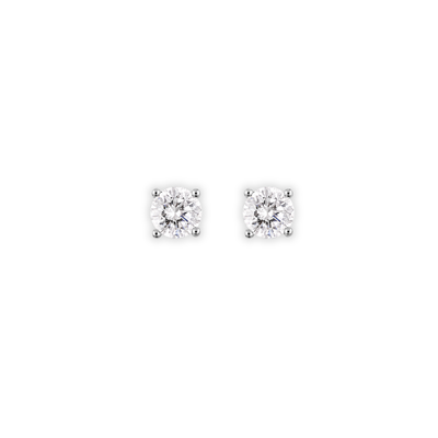 Zarte Diamantohrstecker | Silber