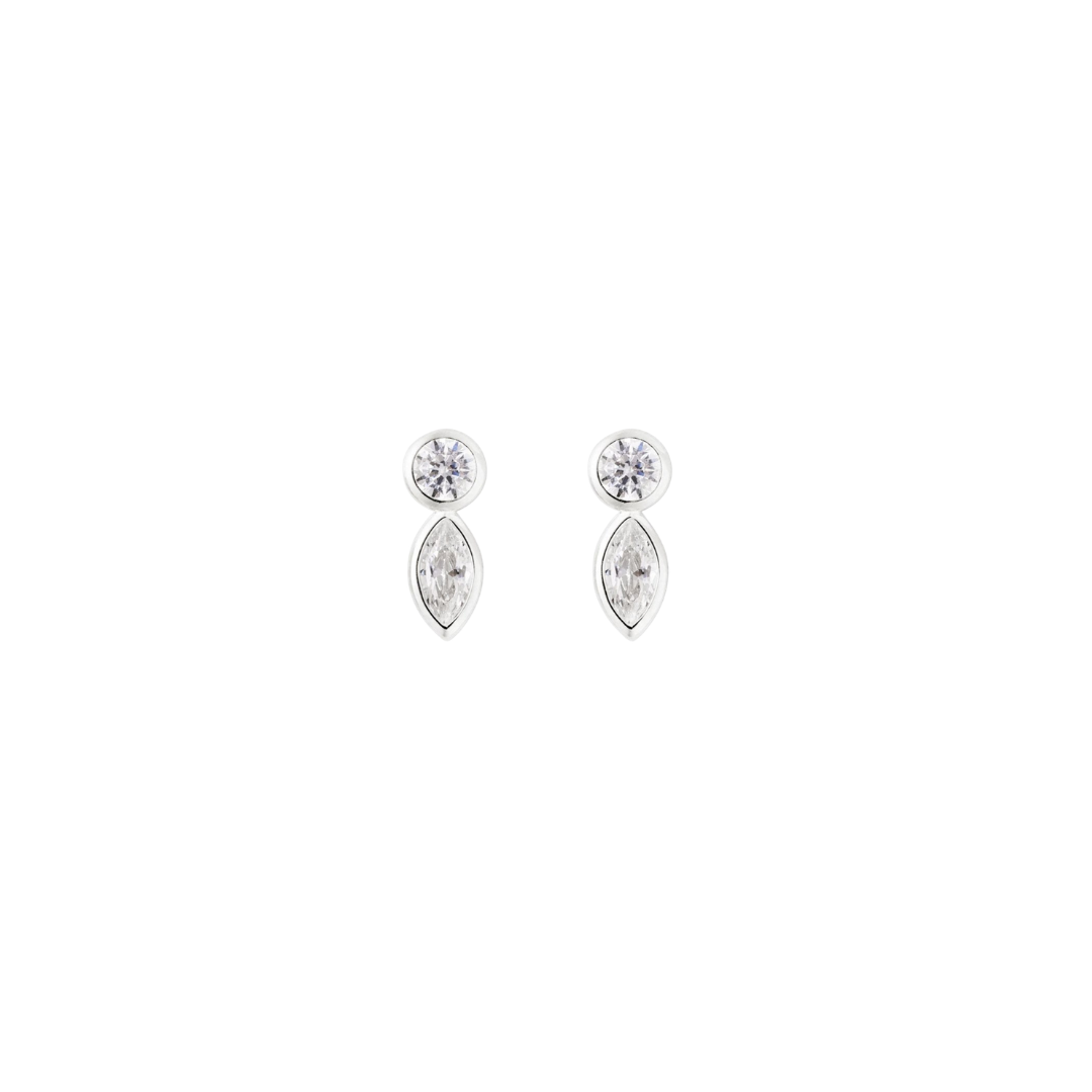 Pendientes dúo | Plata