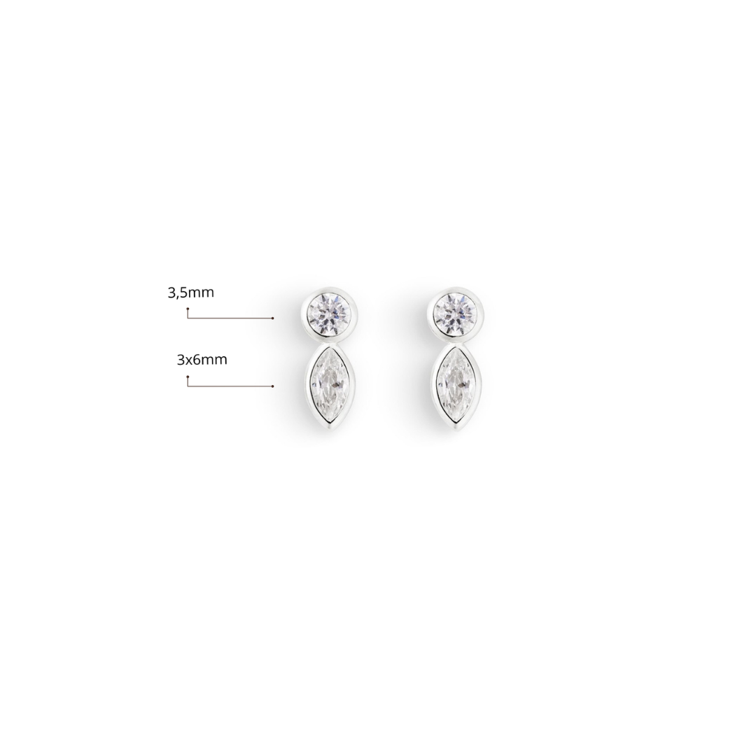 Duo Studs | Silver