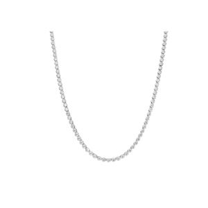 Bezel Mini Tennis Necklace | Silver
