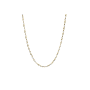 Bezel Mini Tennis Necklace | Gold