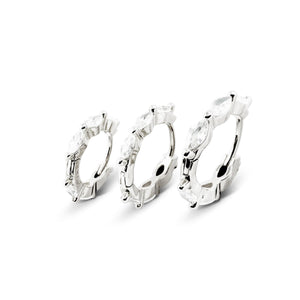 أقراط ماركيز - فضية