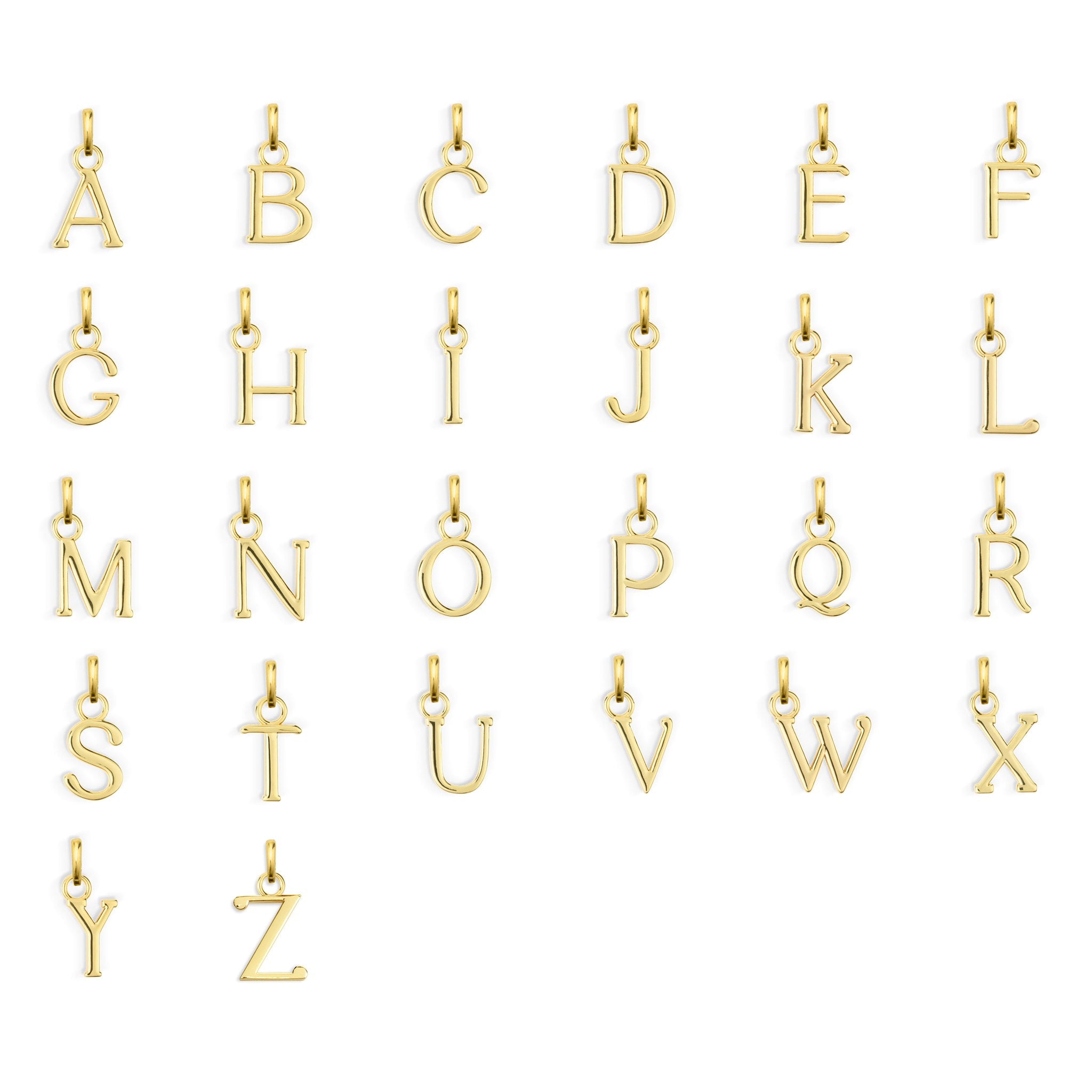 The Letter Charm - Goud