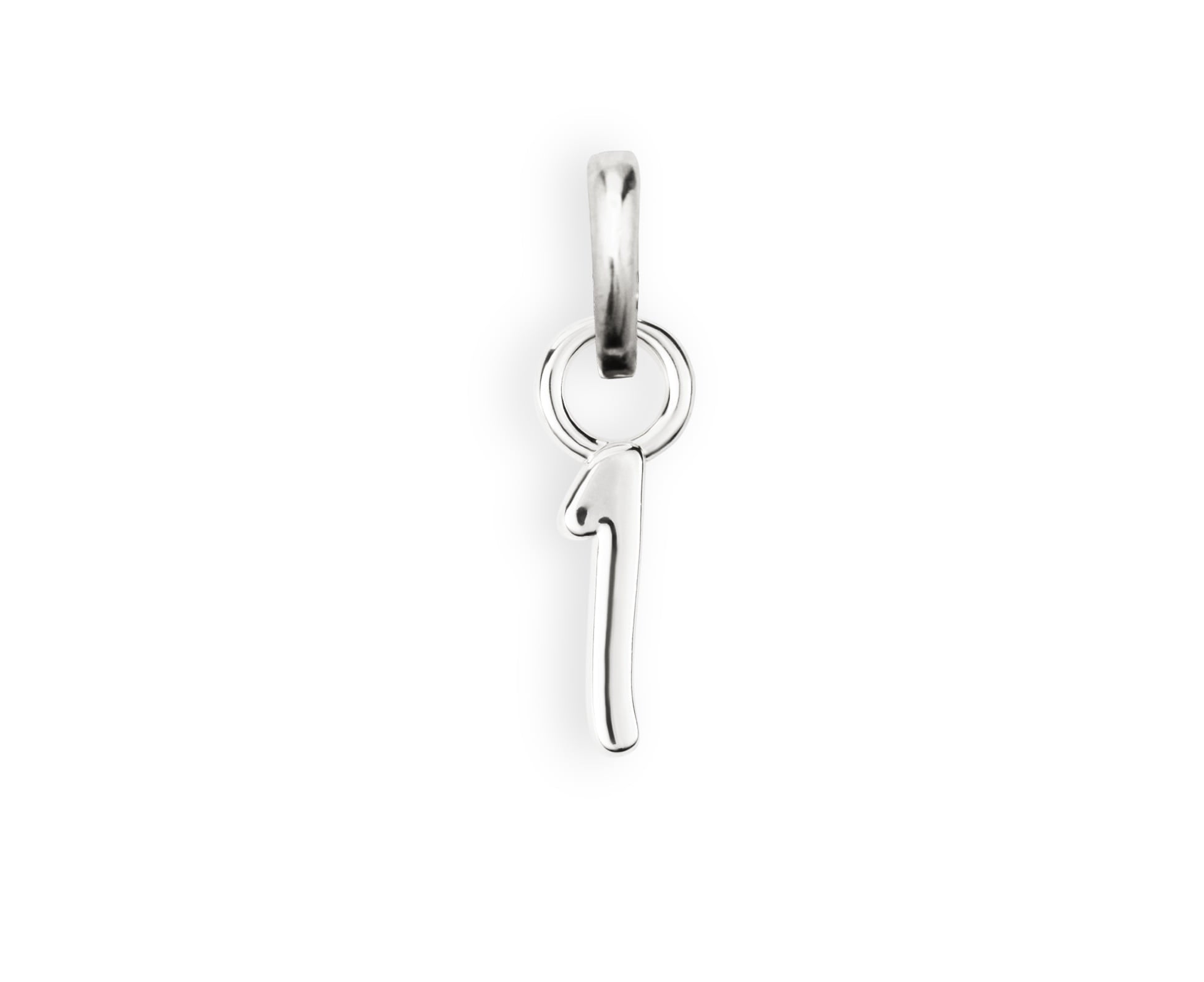 The Number Charm - Zilver