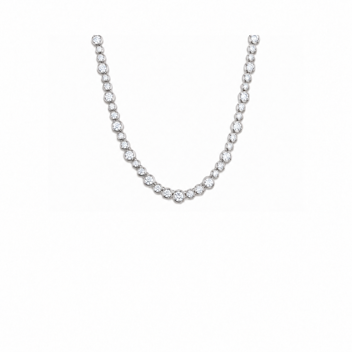 Collana con castone a bolle | Argento