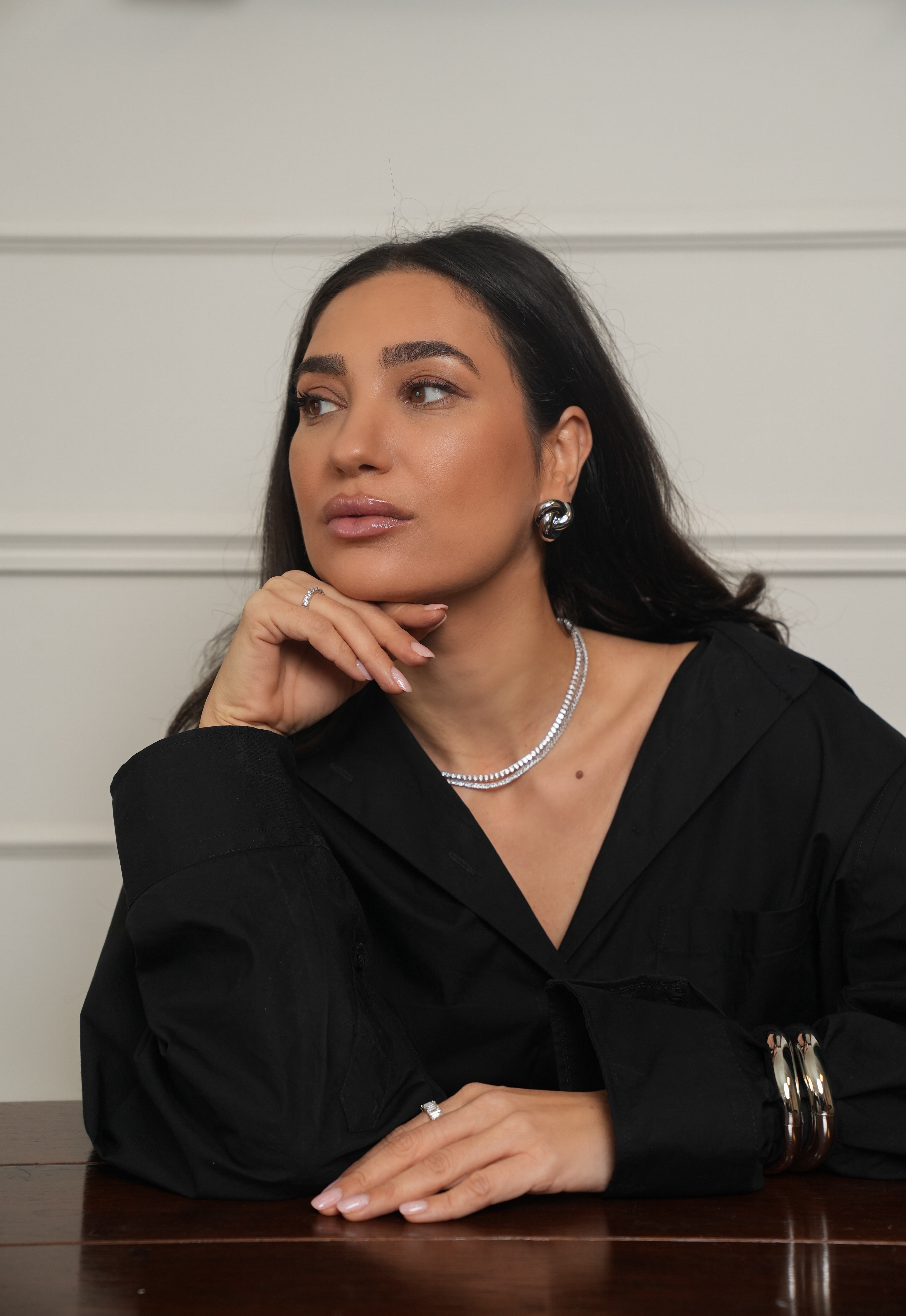 The Double Knot Earrings - Zilver